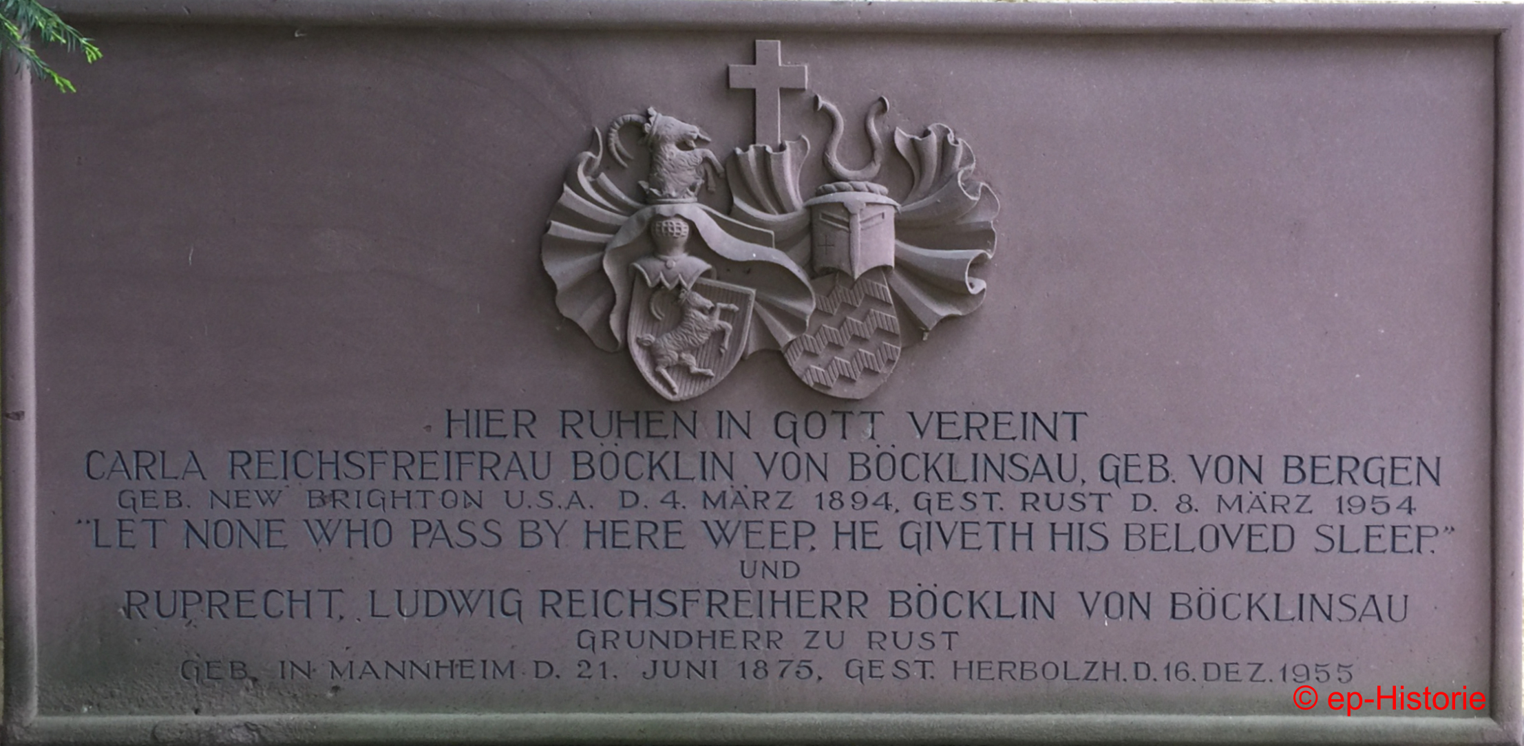 Grabstein Ruprecht und Carla