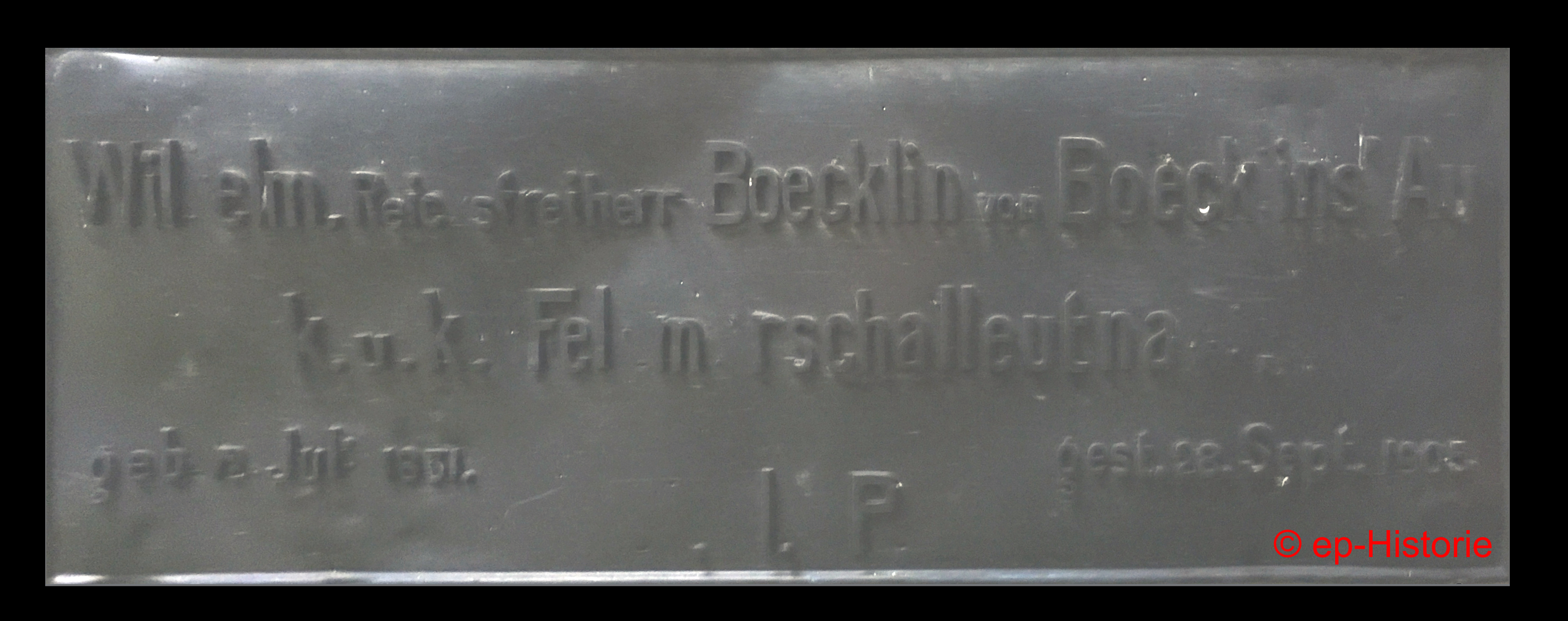 Grabstein Wilhelm